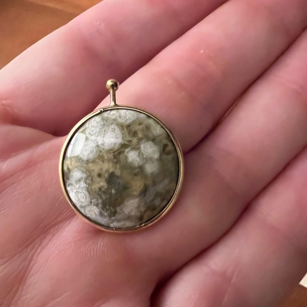 Marla Aaron landscape jasper mini disc.